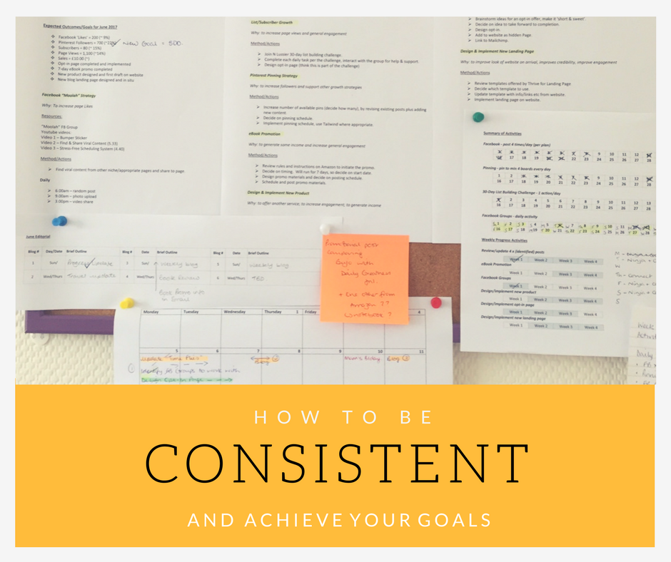 How to be Consistent and Achieve Your Goals