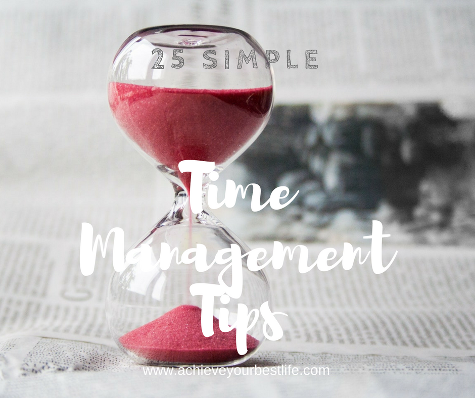simple time management tips