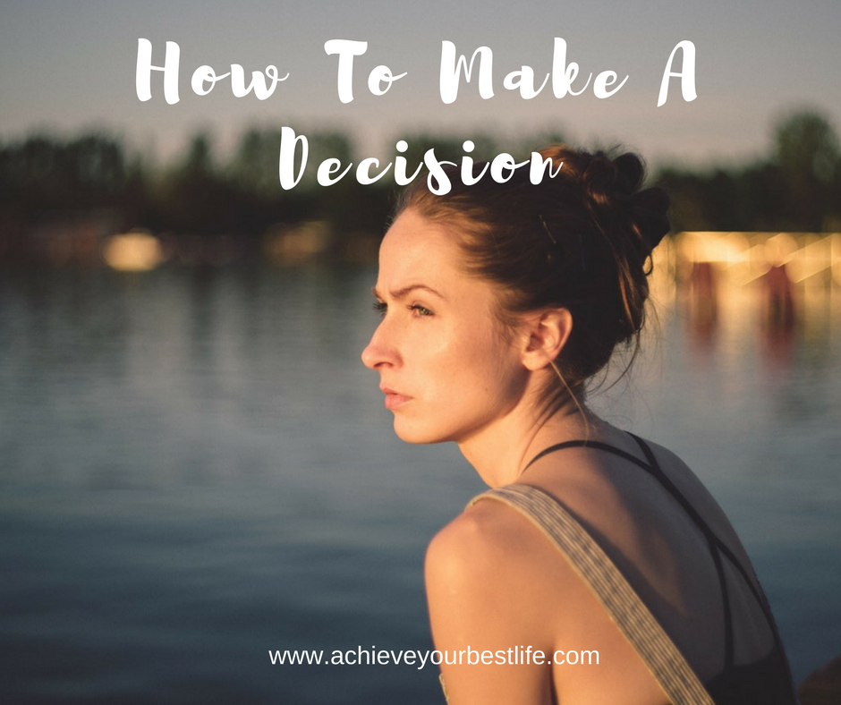 how to make a decision