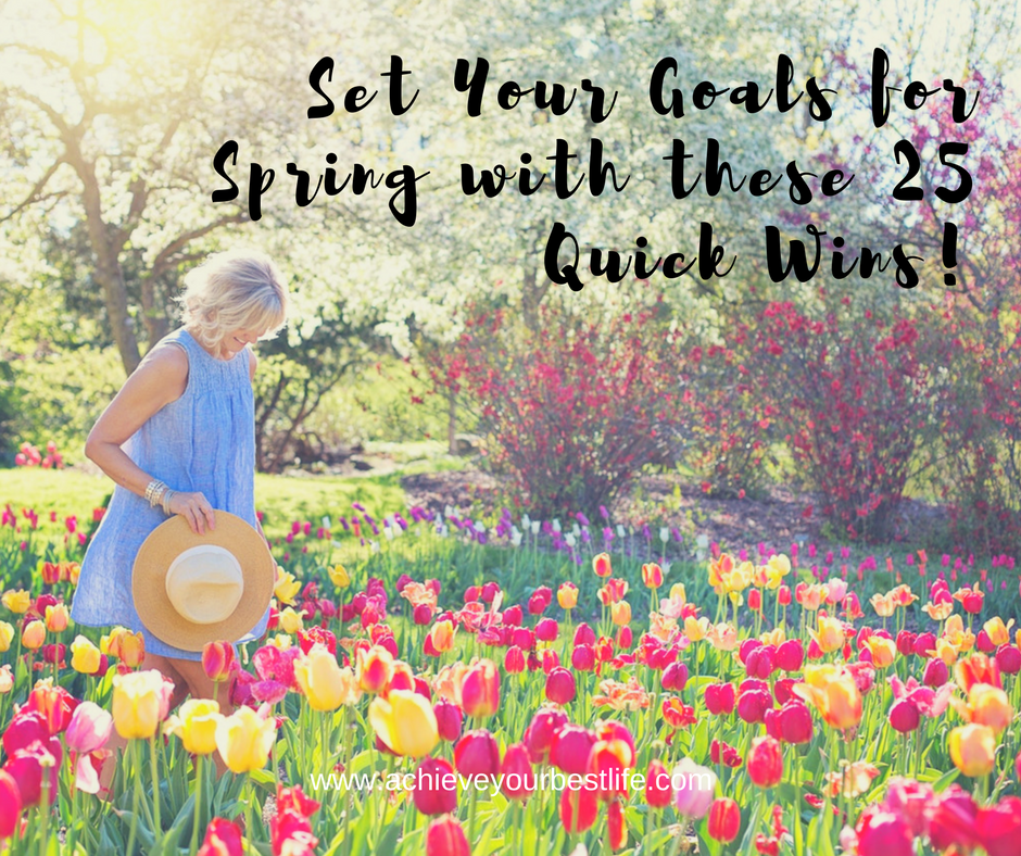 set your goals for spring